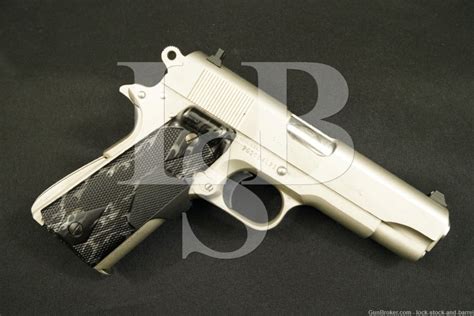 Colt Combat Commander Acp Nickel Semi Auto Pistol