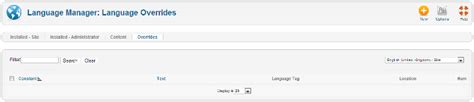 Help Extensions Language Manager Overrides Joomla Documentation