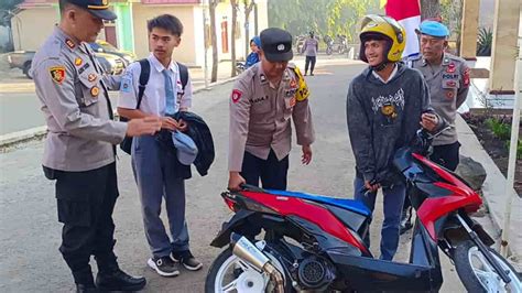 Bikin Resah Polisi Di Garut Gencar Tertibkan Pengguna Knalpot Brong