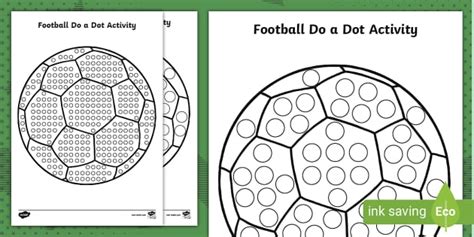 Free Football Do A Dot Activity Teacher Made Twinkl