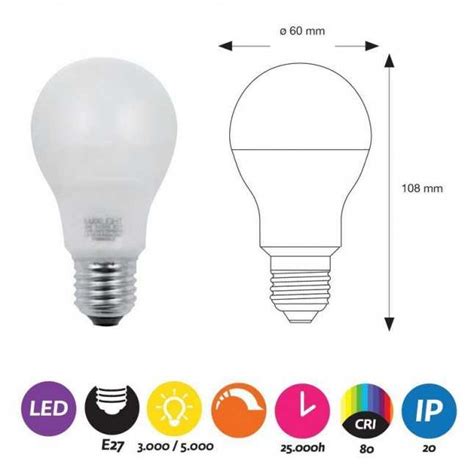 Led Bulb E27 Dimmable By Lux Light