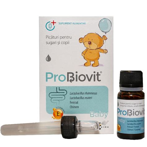 Picaturi Pentru Sugari Si Copii ProBiovit Baby 10 Ml Apip Bebe Tei