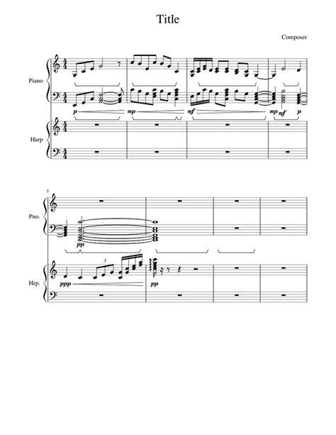 Boi Yes 2 Sheet Music For Piano Harp Mixed Duet