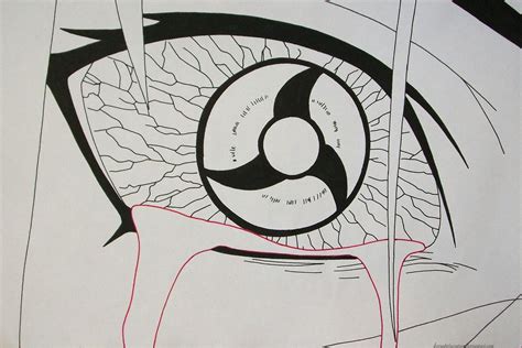 Sasuke Mangekyou Sharingan Drawing