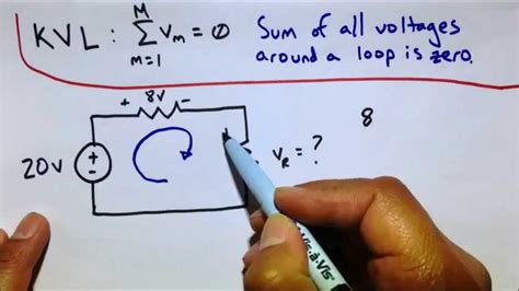 Kvl Kirchhoffs Voltage Law Circuit Analysis Practice Problems Ee