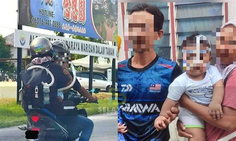 Dapat Derma Cecah RM200k Pasangan Viral Bawa Bayi Atas Motor Rupanya