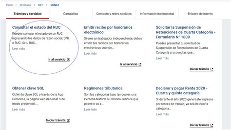 Sunat Conoce Aqu Cu L Es Tu Ruc Y Clave Sol Infomercado Noticias