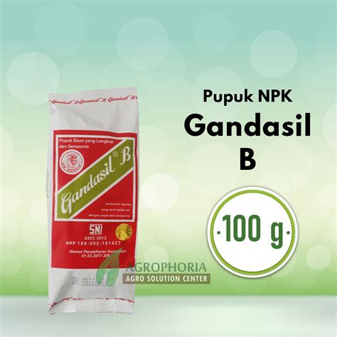 Jual Pupuk Gandasil Buah 100 Gram Shopee Indonesia