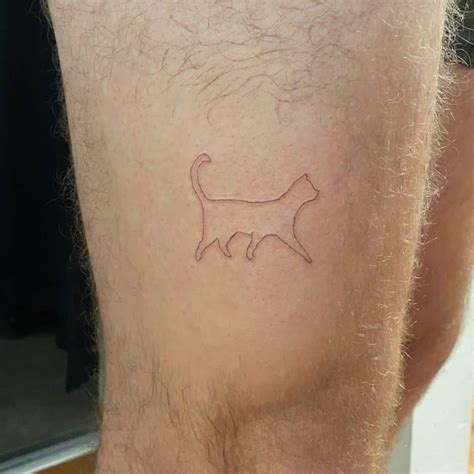 Cool Cat Outline Tattoo Ideas For Kitty Lovers