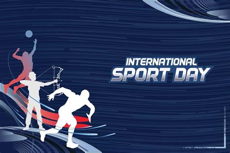 Sports Background Vector. International Sports Day Illustration ...