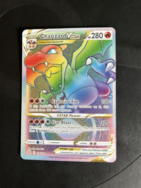 Rainbow Charizard Vstar Pokémon Rainbow Charizard Vstar Values MAVIN