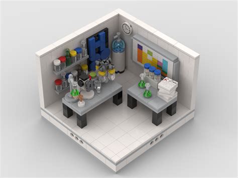 Lego Moc Small Chemistry Lab By Gabizon Rebrickable Build With Lego