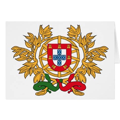 Portugal Coat of Arms Greeting Card | Zazzle