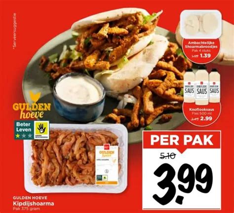 Kipdijshoarma Per Pak Aanbieding Bij Vomar Voordeelmarkt