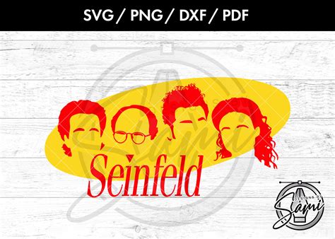 Seinfeld Svg Png Dxf Pdf Files Character Svg Tv Show Svg Silhouette