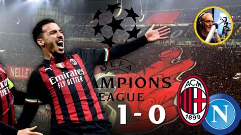 MILAN NAPOLI 1 0 BENNACER CHAMPIONS LEAGUE ANDATA QUARTI DI