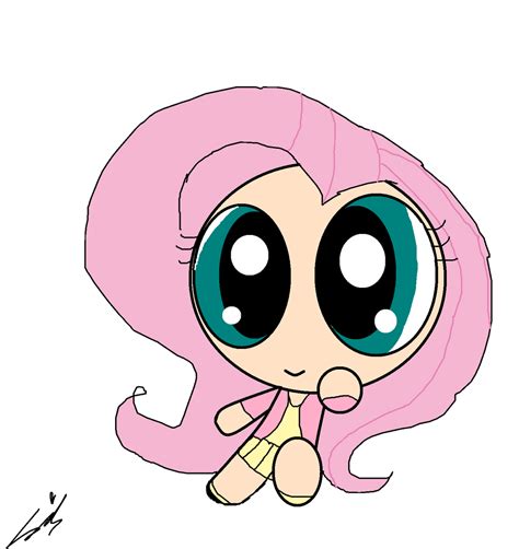 Mlp Fan Artfluttershy The Powerpuff Girls Version By Sashapie400 On