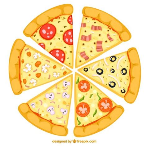 Premium Vector Slices Of Pizza Pizza Pizza Slice Pizza Art