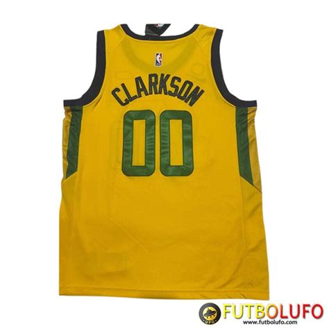 Diseñar Camisetas NBA Utah Jazz CLARKSON 00 2024 25 Amarillo