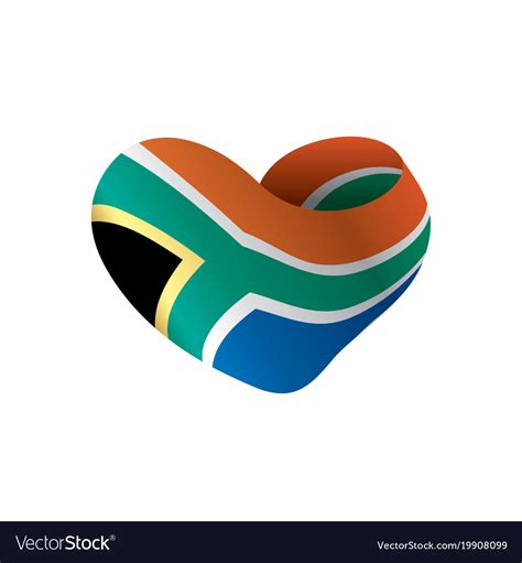 South africa flag Royalty Free Vector Image - VectorStock