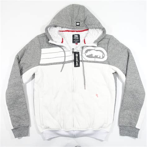 Ecko Unltd Gris Blanco Peque O Sudadera Con Capucha Y Cremallera