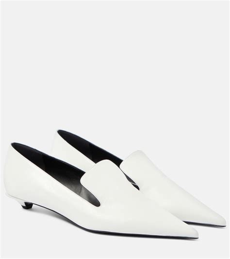 Leather Pumps In White Proenza Schouler Mytheresa