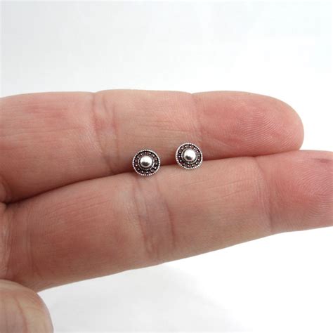 Sterling Silver Ball Stud Earrings 5mm Ball Stud Earrings Etsy