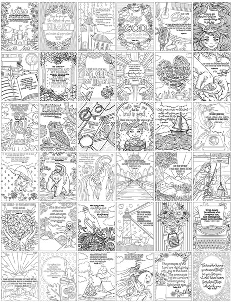 Psalms Coloring Pages Adult Coloring Book Ts Of Love Shop