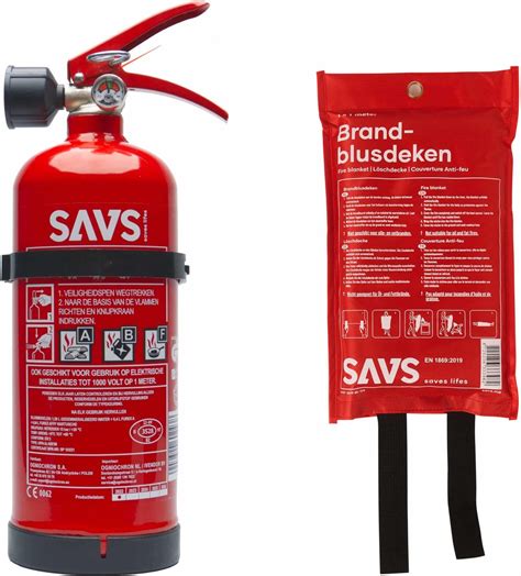 Savs Brandblus Box Vet Middel Brandblusser Schuim Liter