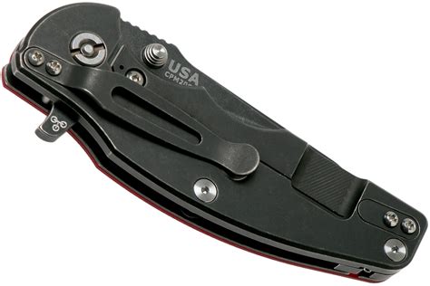 Rick Hinderer Jurassic Slicer Battle Black Red G Cpm Cv Pocket