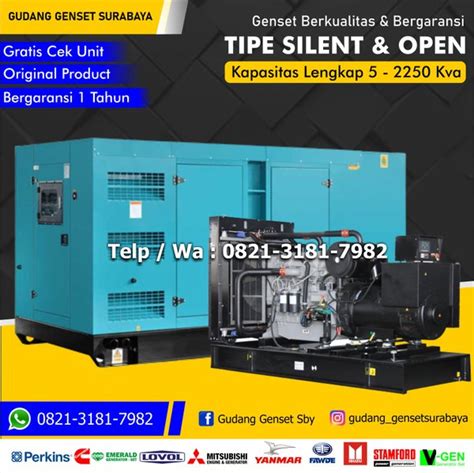 Jual Genset Yanmar Kva Genset Silent Kva Di Lapak Mitra Genset