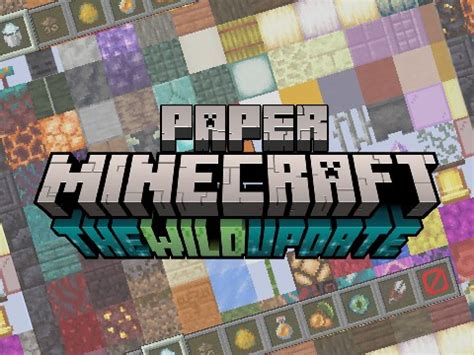 Paper Minecraft The Wild Update 1 19 2 Minecraft 2D Version