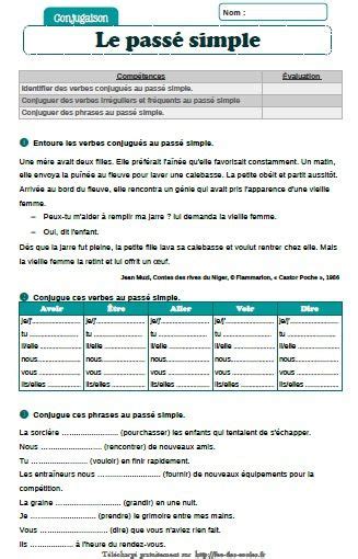 Valuation Pass Simple Cm Cm F E Des Coles