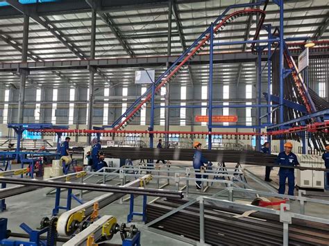 Poly Propylene Automated Powder Coating Line For M Steel Pipe