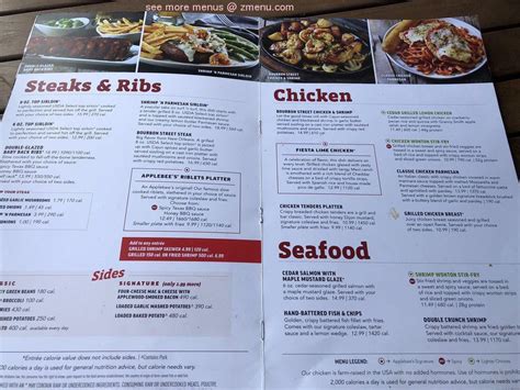 Menu at Applebee's Grill + Bar, Pinellas Park, Park Blvd