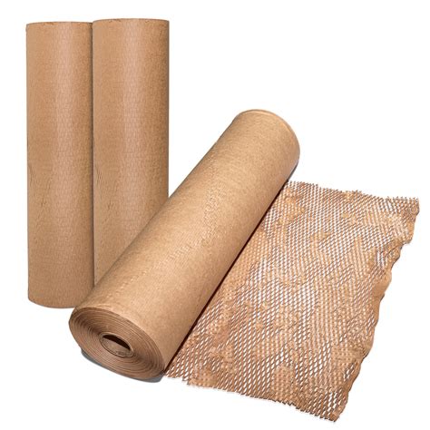 Seaivy 20 X 320 Feet Honeycomb Packing Paper Wrap Bubble Cushioning