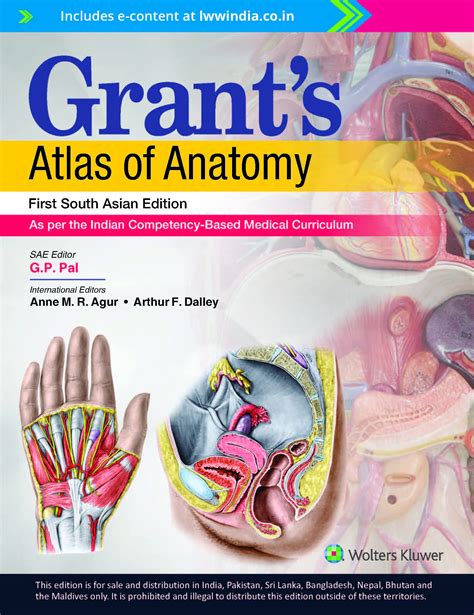 Grant's Atlas of Anatomy 1st SAE/2022 - Best Online Medical Book Store