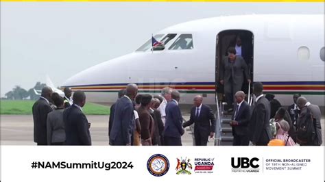 Vice President Of Namibia H E Nangolo Mbumba Arriving At Entebbe