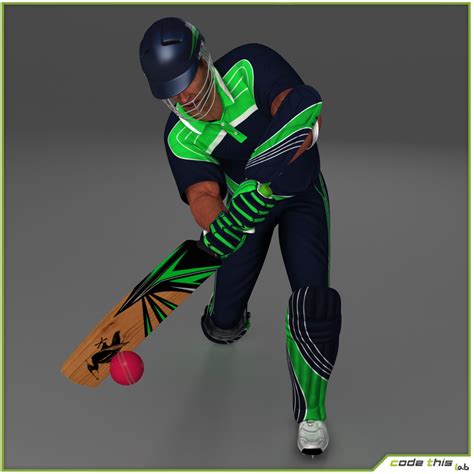 Cricket Players Cg Pack Collection D Model Max Obj Fbx