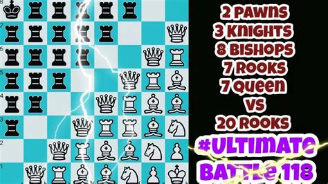 Ultimate Battle Pawns Knights Bishops Rooks