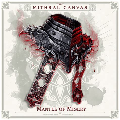 Oc Art Mantle Of Misery Wondrous Item The Mithral Canvas 5e R