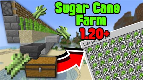 How To Make Easy Automatic Sugar Cane Farm Minecraft Java