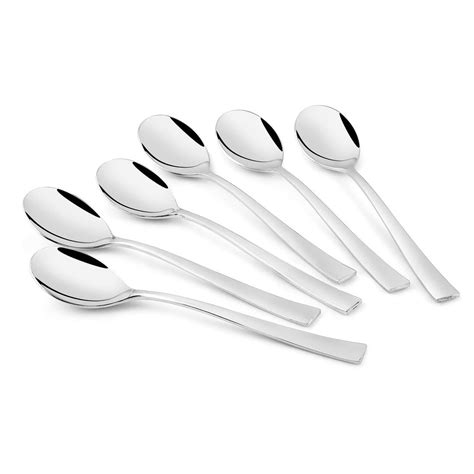 Silver Stainless Steel Spoon Set For Home Size 7 Inch At Rs 110