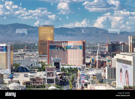 Las Vegas strip skyline Stock Photo - Alamy