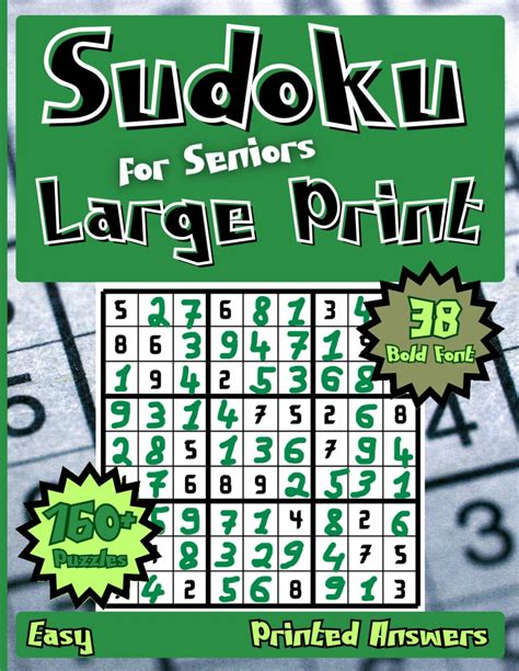 Sudoku For Seniors Large Print Easy Sudoku Puzzles Book For Seniors With Printed Solution