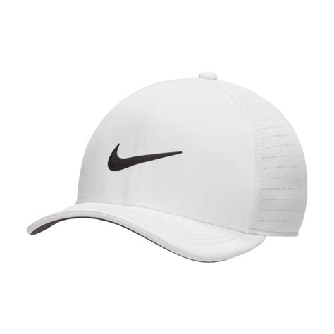 Nike Dri Fit Adv Classic99 Ml Rubber Swoosh Perforated Golf Hat Fitted Cap For Sale Online Ebay