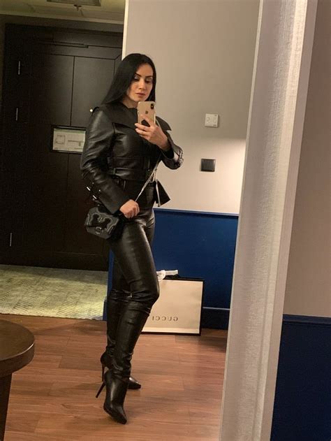 Beautiful Dominant Tight Leather Pants Sexy Leather Leather Outfit