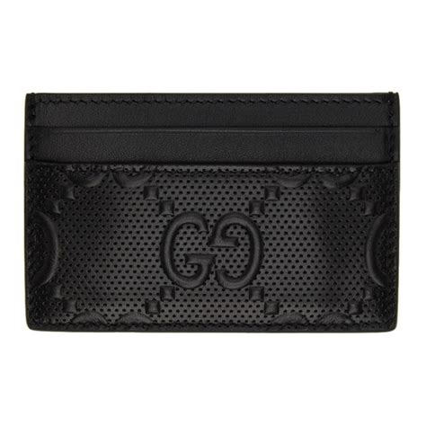 Gucci Black Gucci Signature Card Holder Gucci