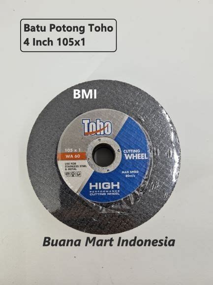 Batu Potong Toho Inch Mata Gerinda Potong Besi Gurinda Grinda