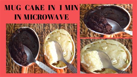 Min Mug Cake Recipe Super Soft Rich Eggless Microwave Cake